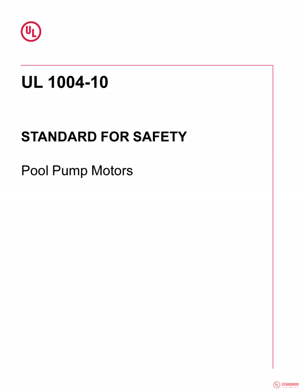 UL 1004-10 PDF UL 1004-10 PDF